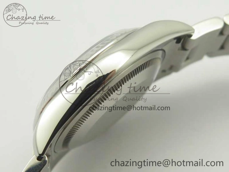 Sleek DateJust 36 SS 116200 Fluted Bezel DJF Best Edition Silver Com Diam Dial on SS 904L Oyster Bracelet A 10679