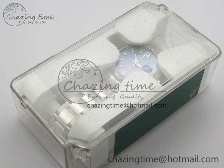 WeatherProof DateJust 36 SS 116200 Polished Bezel ARF 1:1 Best Edition Blue Dial On 904L SS Oyster Bracelet SA 3537