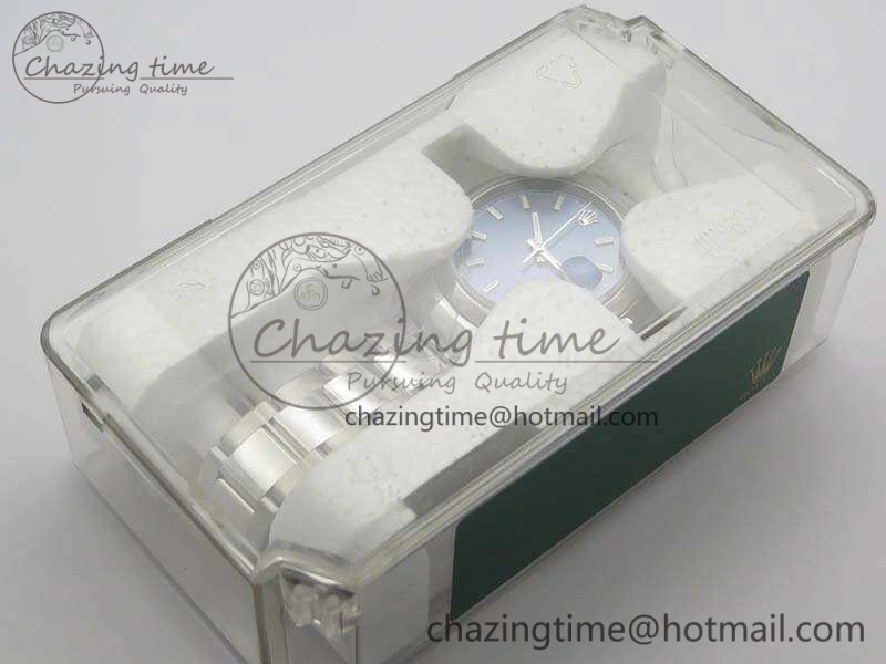 WeatherProof DateJust 36 SS 116200 Polished Bezel ARF 1:1 Best Edition Blue Dial On 904L SS Oyster Bracelet SA 3537