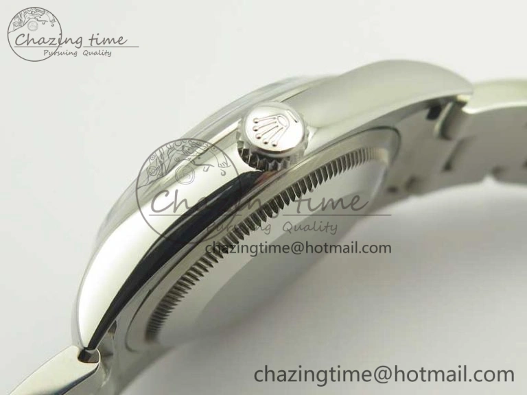 Seasonal DateJust 36 SS 116200 Polished Bezel DJF Best Edition Black Com Diam Dial on SS 904L Oyster Bracelet A 3369