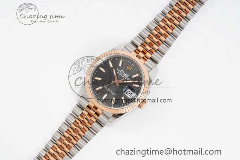 DateJust 36 SS 116231 VSF 1:1 Best Edition 904L Steel Gray Stick Dial on Jubilee Bracelet VS Practical 2058