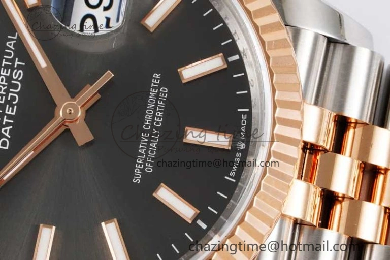 DateJust 36 SS 116231 VSF 1:1 Best Edition 904L Steel Gray Stick Dial on Jubilee Bracelet VS Practical 2058