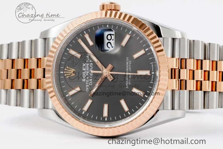 DateJust 36 SS 116231 VSF 1:1 Best Edition 904L Steel Gray Stick Dial on Jubilee Bracelet VS Practical 2058