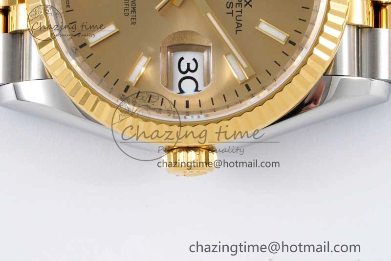 DateJust 36 SS 116233 VSF 1:1 Best Edition 904L Steel YG Stick Dial on Jubilee Bracelet VS FlexibleFit 2025
