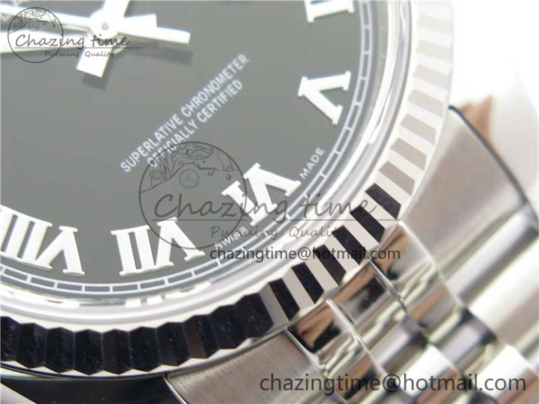 Neat DateJust 36 SS 116234 ARF 1:1 Best Edition 904L Steel Black Dial Roman Markers on Jubilee Bracelet SH3135 V 3197