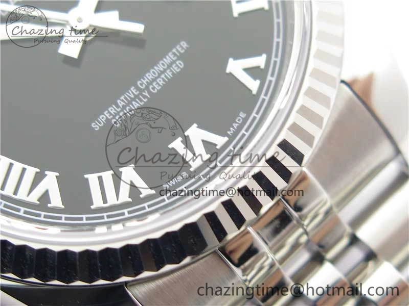 Neat DateJust 36 SS 116234 ARF 1:1 Best Edition 904L Steel Black Dial Roman Markers on Jubilee Bracelet SH3135 V 3197