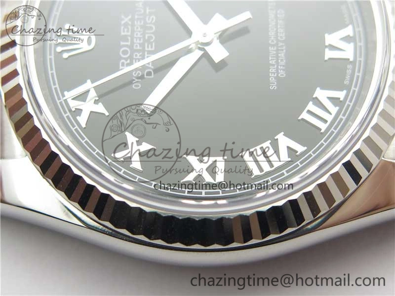 Neat DateJust 36 SS 116234 ARF 1:1 Best Edition 904L Steel Black Dial Roman Markers on Jubilee Bracelet SH3135 V 3197