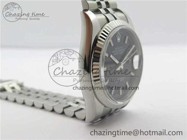 Lightweight DateJust 36 SS 116234 ARF 1:1 Best Edition 904L Steel Black Dial on Jubilee Bracelet SH3135 V 3211