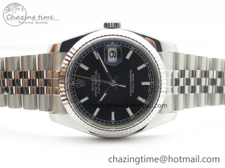 Lightweight DateJust 36 SS 116234 ARF 1:1 Best Edition 904L Steel Black Dial on Jubilee Bracelet SH3135 V 3211