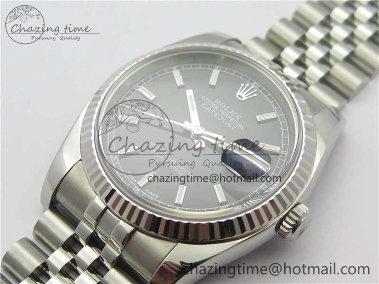 Lightweight DateJust 36 SS 116234 ARF 1:1 Best Edition 904L Steel Black Dial on Jubilee Bracelet SH3135 V 3211