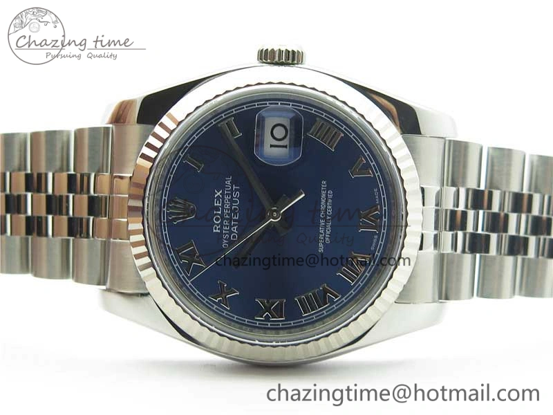 DateJust 36 SS 116234 ARF 1:1 Best Edition 904L Steel Blue Dial Roman Markers on Jubilee Bracelet SH3135 V Versatile 3199