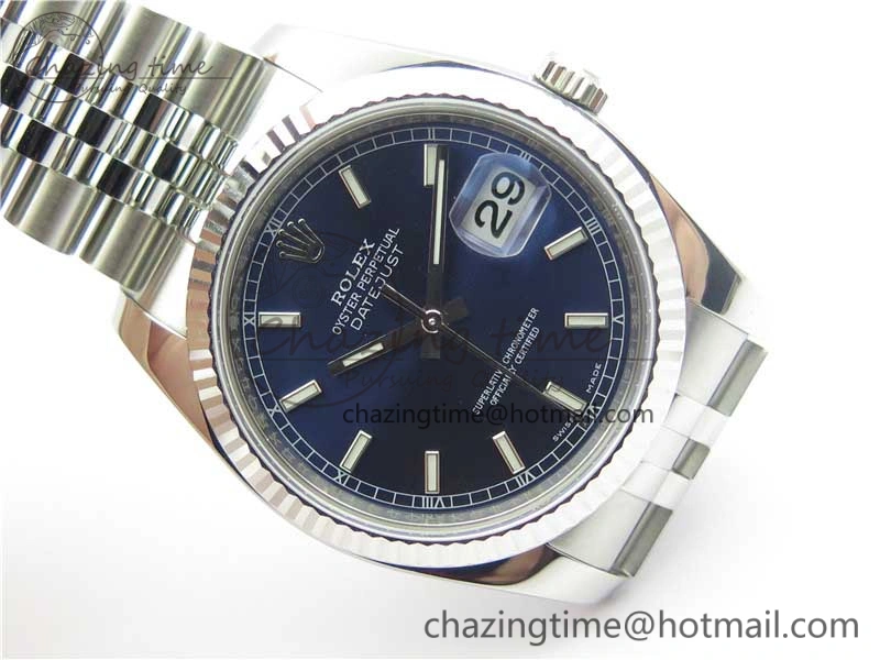 Sophisticated DateJust 36 SS 116234 ARF 1:1 Best Edition 904L Steel Blue Dial on Jubilee Bracelet SH3135 V 3214