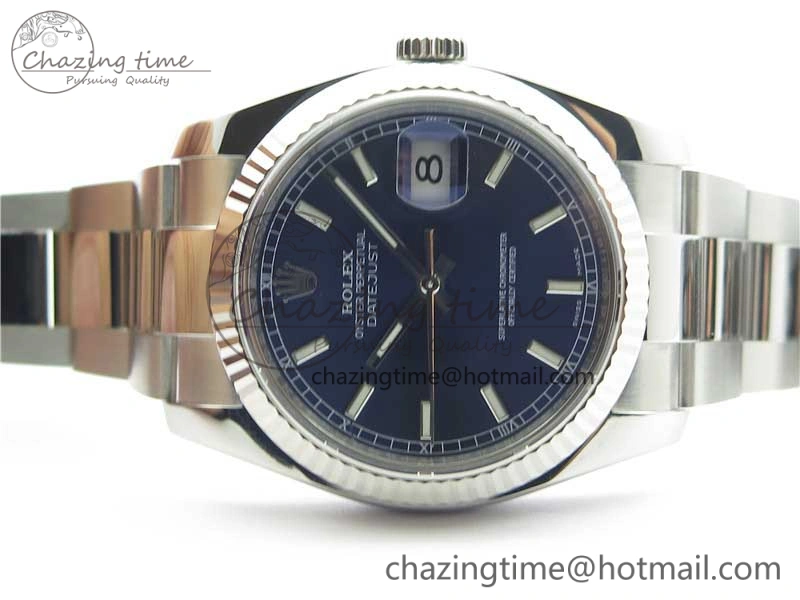 Classic DateJust 36 SS 116234 ARF 1:1 Best Edition 904L Steel Blue Dial on Oyster Bracelet SH3135 V 3198