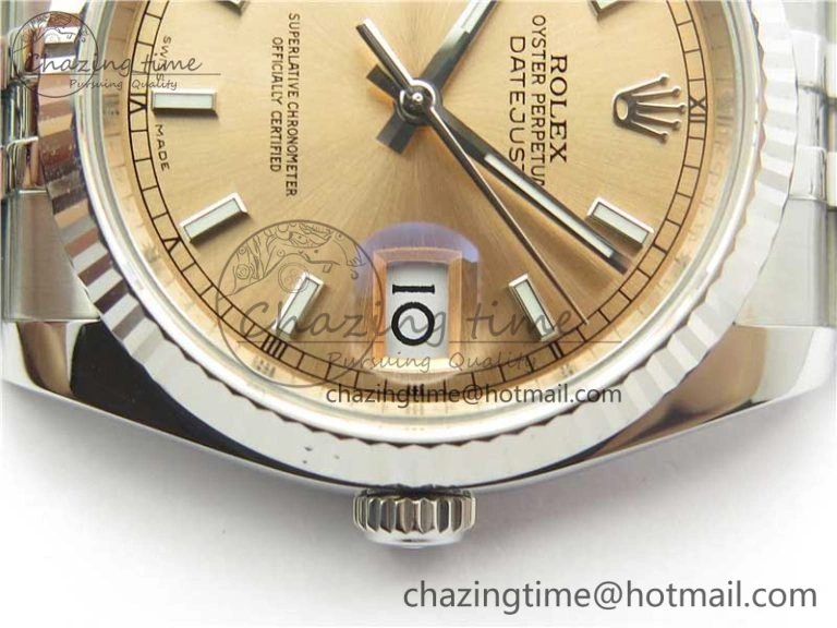DateJust 36 SS 116234 ARF 1:1 Best Edition 904L Steel Pink Dial on Jubilee Bracelet SH3135 V Versatile 3212