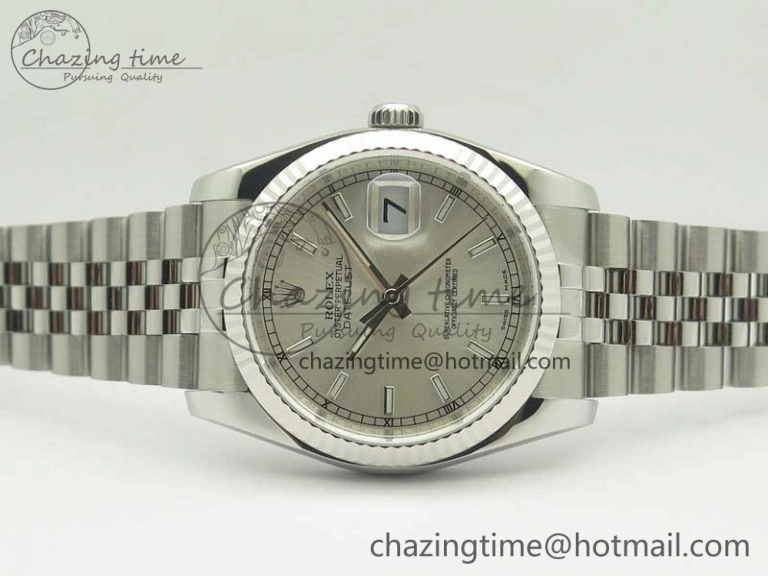 DateJust 36 SS 116234 ARF 1:1 Best Edition 904L Steel Silver Dial on Jubilee Bracelet SH3135 V ZeroBulk 10682