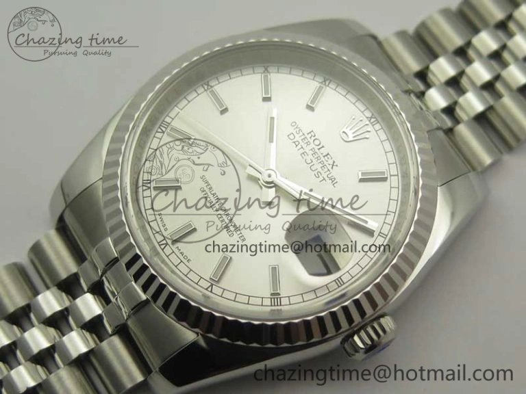DateJust 36 SS 116234 ARF 1:1 Best Edition 904L Steel Silver Dial on Jubilee Bracelet SH3135 V ZeroBulk 10682