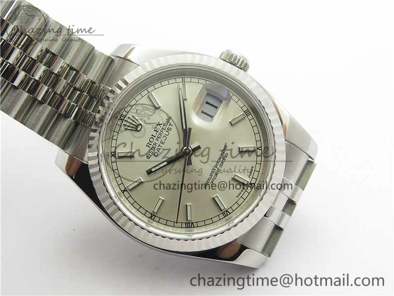 DateJust 36 SS 116234 ARF 1:1 Best Edition 904L Steel Silver Dial on Jubilee Bracelet SH3135 V Contemporary 3213