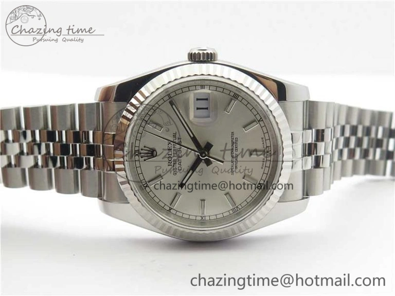 DateJust 36 SS 116234 ARF 1:1 Best Edition 904L Steel Silver Dial on Jubilee Bracelet SH3135 V Contemporary 3213