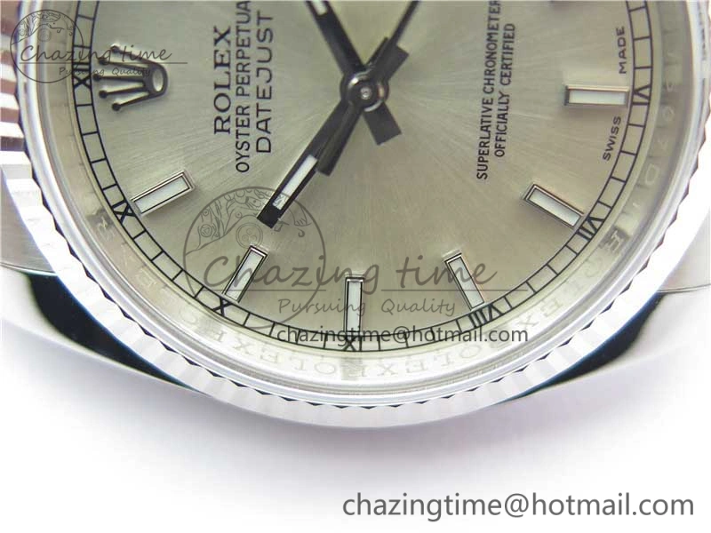 DateJust 36 SS 116234 ARF 1:1 Best Edition 904L Steel Silver Dial on Jubilee Bracelet SH3135 V Contemporary 3213