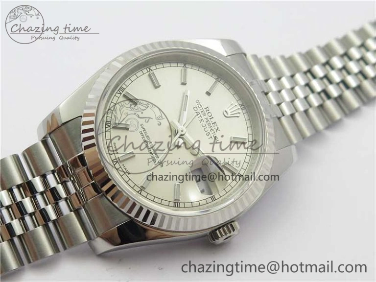 DateJust 36 SS 116234 ARF 1:1 Best Edition 904L Steel Silver Dial on Jubilee Bracelet SH3135 V Contemporary 3213