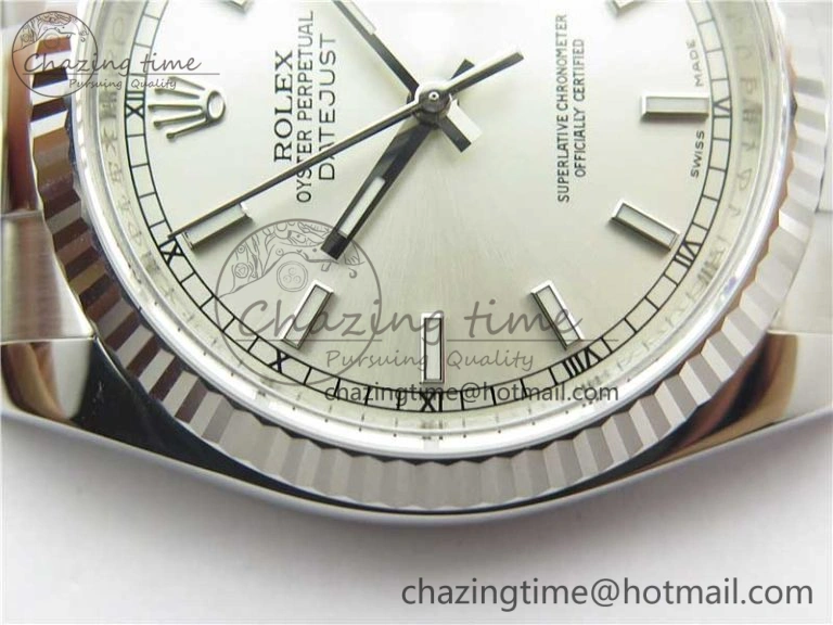 DateJust 36 SS 116234 ARF 1:1 Best Edition 904L Steel Silver Dial on Oyster Bracelet SH3135 V Versatile 3191
