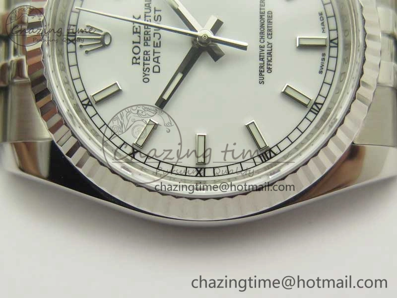 DateJust 36 SS 116234 ARF 1:1 Best Edition 904L Steel White Dial on Jubilee Bracelet SH3135 V Versatile 10680