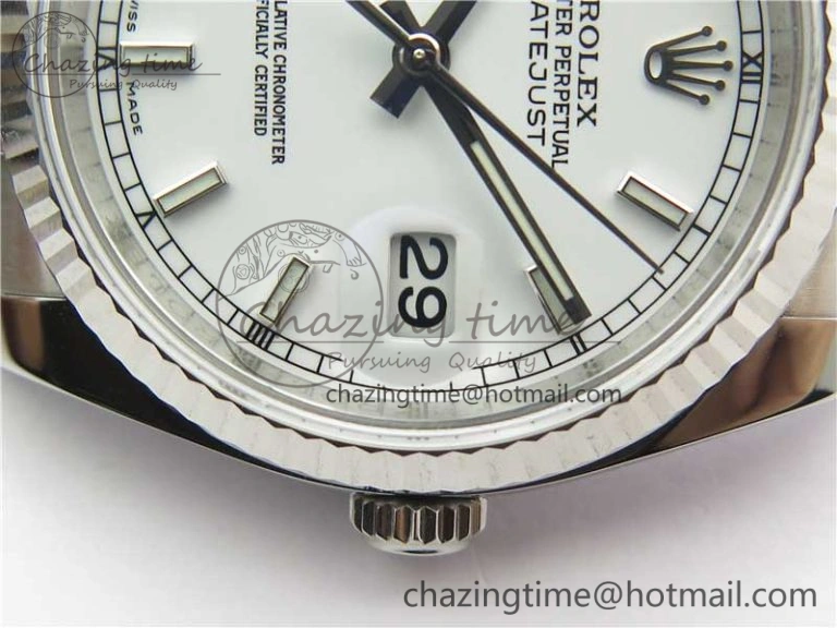 DateJust 36 SS 116234 ARF 1:1 Best Edition 904L Steel White Dial on Jubilee Bracelet SH3135 V Resilient 3215