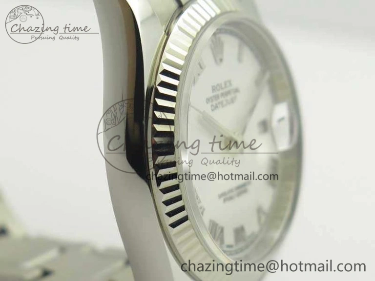 DateJust 36 SS 116234 ARF 1:1 Best Edition White Roman Dial Fluted On SS Oyster Bracelet SA SunProtective 3463