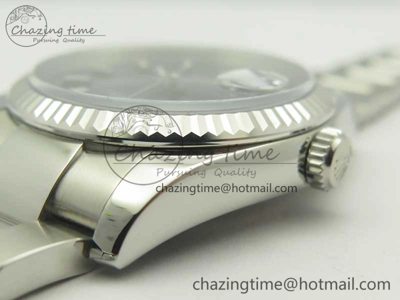 DateJust 36 SS 116234 Fluted Bezel DJF Best Edition Blue Dial Stick Markers on SS Oyster Bracelet A SmartChoice 10678