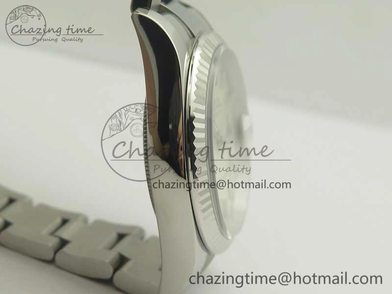 EyeCatching DateJust 36 SS 116234 Fluted Bezel DJF Best Edition Silver Dial Stick Markers on SS Oyster Bracelet A 3366