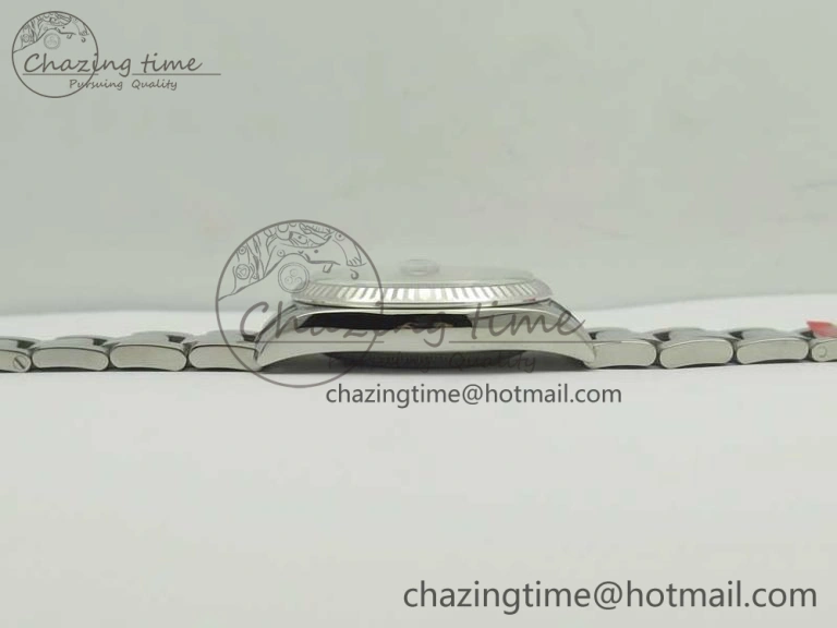 EyeCatching DateJust 36 SS 116234 Fluted Bezel DJF Best Edition Silver Dial Stick Markers on SS Oyster Bracelet A 3366