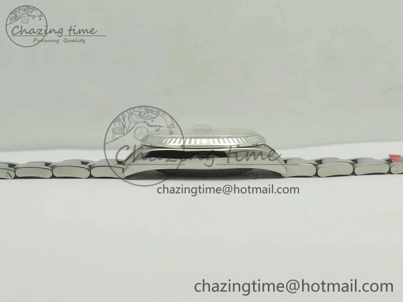 EyeCatching DateJust 36 SS 116234 Fluted Bezel DJF Best Edition Silver Dial Stick Markers on SS Oyster Bracelet A 3366