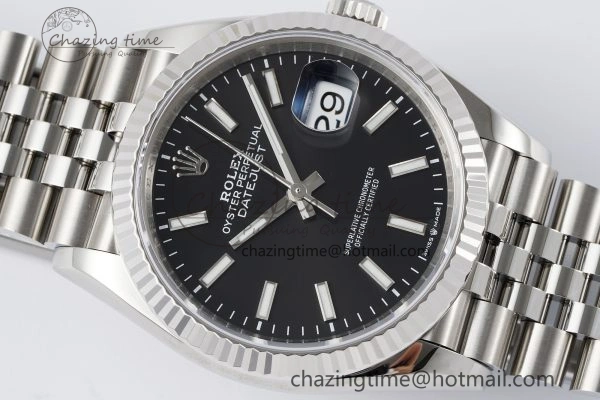 DateJust 36 SS 116234 VSF 1:1 Best Edition 904L Steel Black Stick Dial on Jubilee Bracelet VS Efficient 2090