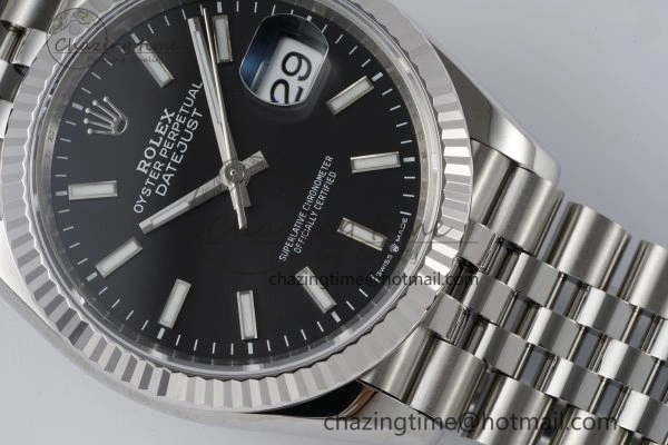 DateJust 36 SS 116234 VSF 1:1 Best Edition 904L Steel Black Stick Dial on Jubilee Bracelet VS Efficient 2090