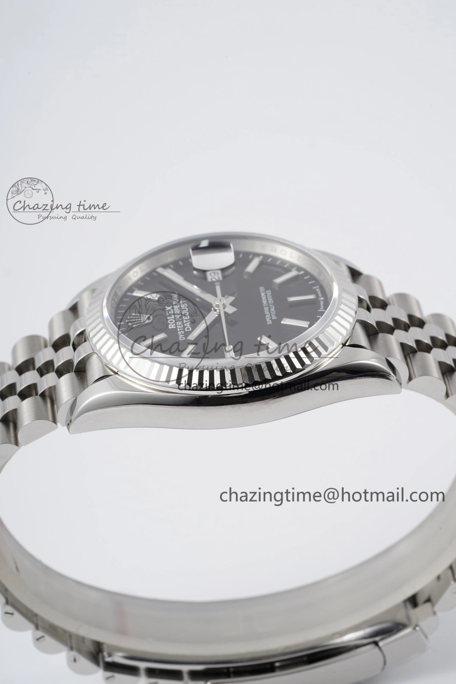 DateJust 36 SS 116234 VSF 1:1 Best Edition 904L Steel Black Stick Dial on Jubilee Bracelet VS Efficient 2090
