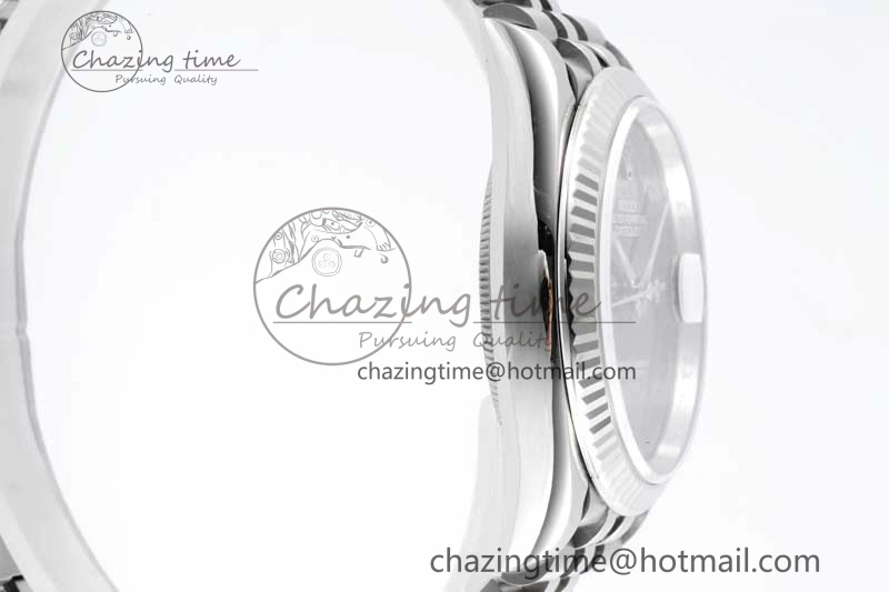 HighQuality DateJust 36 SS 116234 VSF 1:1 Best Edition 904L Steel Gray Green Roman Dial on Jubilee Bracelet VS 2027