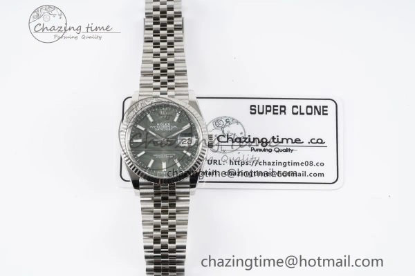 DateJust 36 SS 116234 VSF 1:1 Best Edition 904L Steel Green Leaf Dial on Jubilee Bracelet VS Lightweight 10137