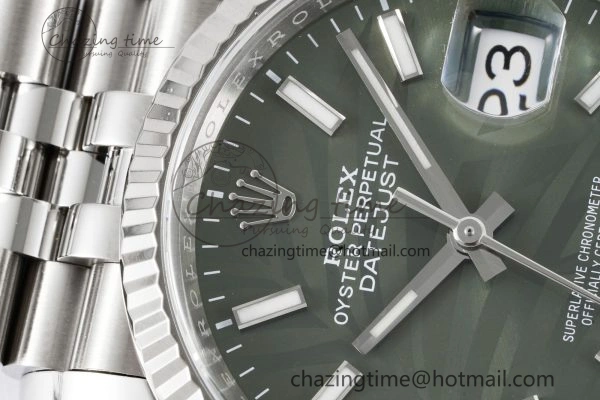 DateJust 36 SS 116234 VSF 1:1 Best Edition 904L Steel Green Leaf Dial on Jubilee Bracelet VS Lightweight 10137