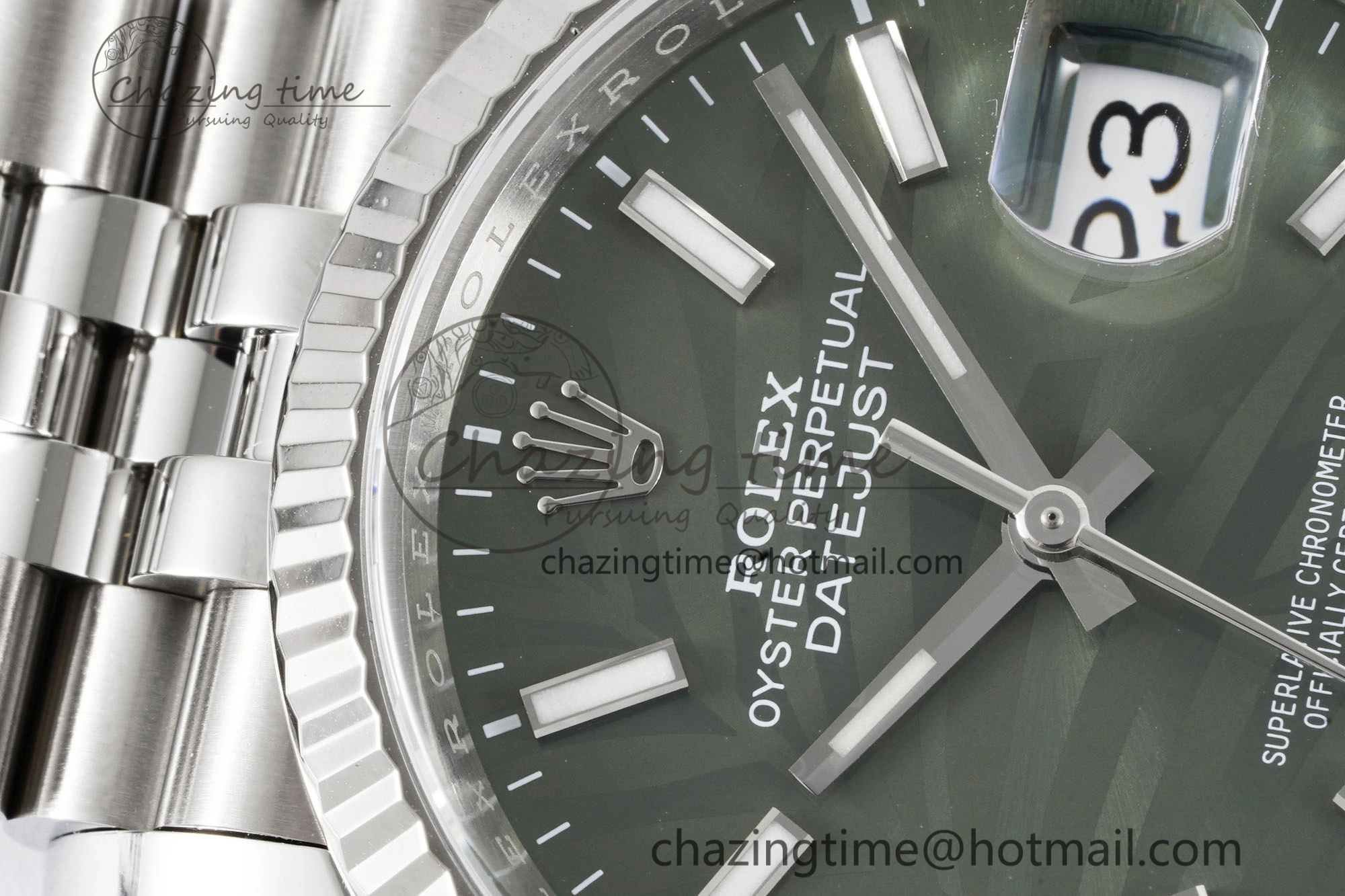 DateJust 36 SS 116234 VSF 1:1 Best Edition 904L Steel Green Leaf Dial on Jubilee Bracelet VS Lightweight 10137