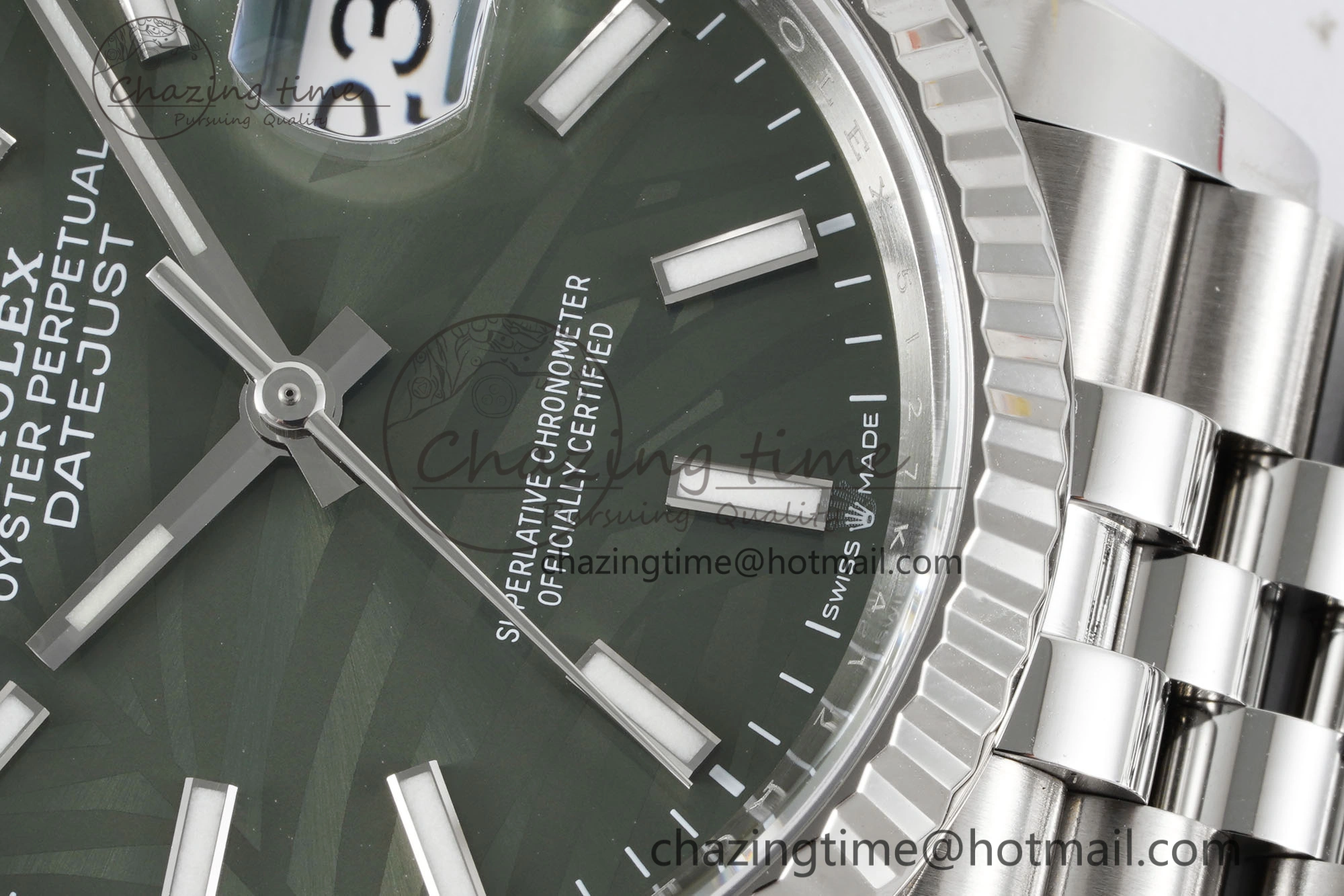 DateJust 36 SS 116234 VSF 1:1 Best Edition 904L Steel Green Leaf Dial on Jubilee Bracelet VS Lightweight 10137