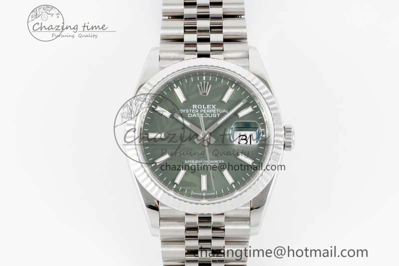 DateJust 36 SS 116234 VSF 1:1 Best Edition 904L Steel Green Leaf Dial on Jubilee Bracelet VS Colorful 2056