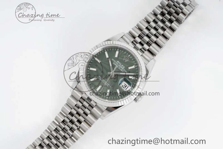 DateJust 36 SS 116234 VSF 1:1 Best Edition 904L Steel Green Leaf Dial on Jubilee Bracelet VS Colorful 2056