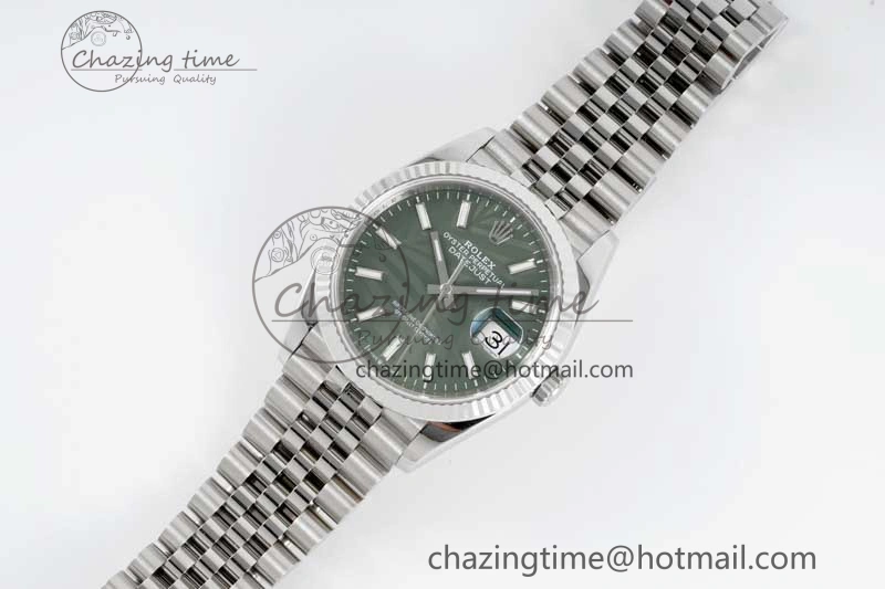 DateJust 36 SS 116234 VSF 1:1 Best Edition 904L Steel Green Leaf Dial on Jubilee Bracelet VS Colorful 2056