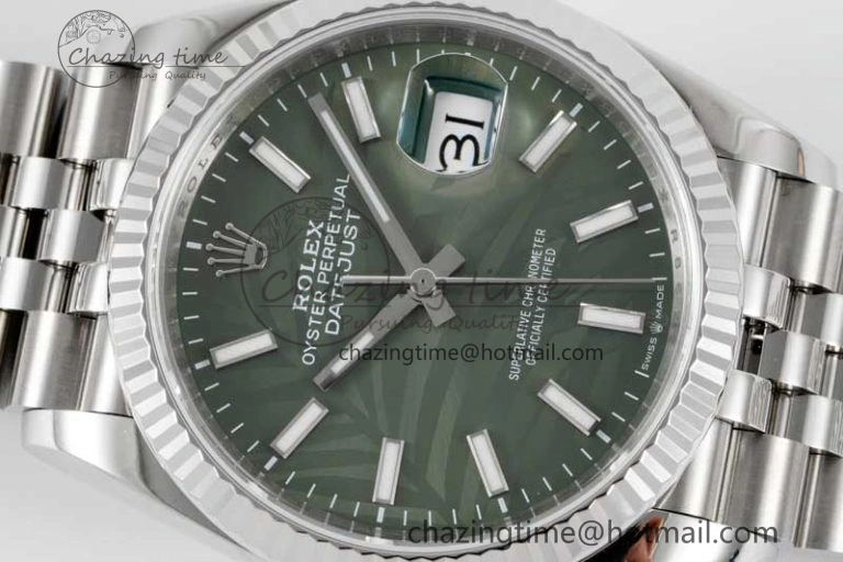 DateJust 36 SS 116234 VSF 1:1 Best Edition 904L Steel Green Leaf Dial on Jubilee Bracelet VS Colorful 2056