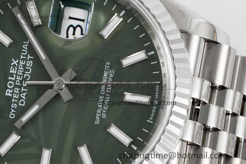 DateJust 36 SS 116234 VSF 1:1 Best Edition 904L Steel Green Leaf Dial on Jubilee Bracelet VS Colorful 2056