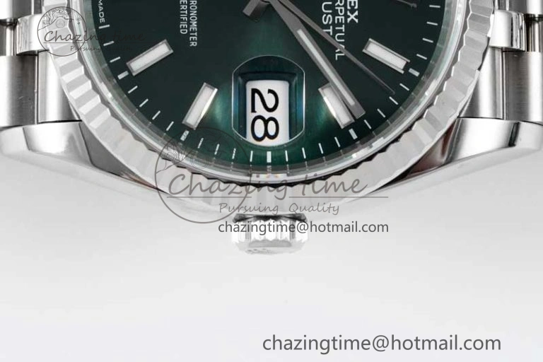DateJust 36 SS 116234 VSF 1:1 Best Edition 904L Steel Green Sundust Dial on Jubilee Bracelet VS SmoothTexture 10142