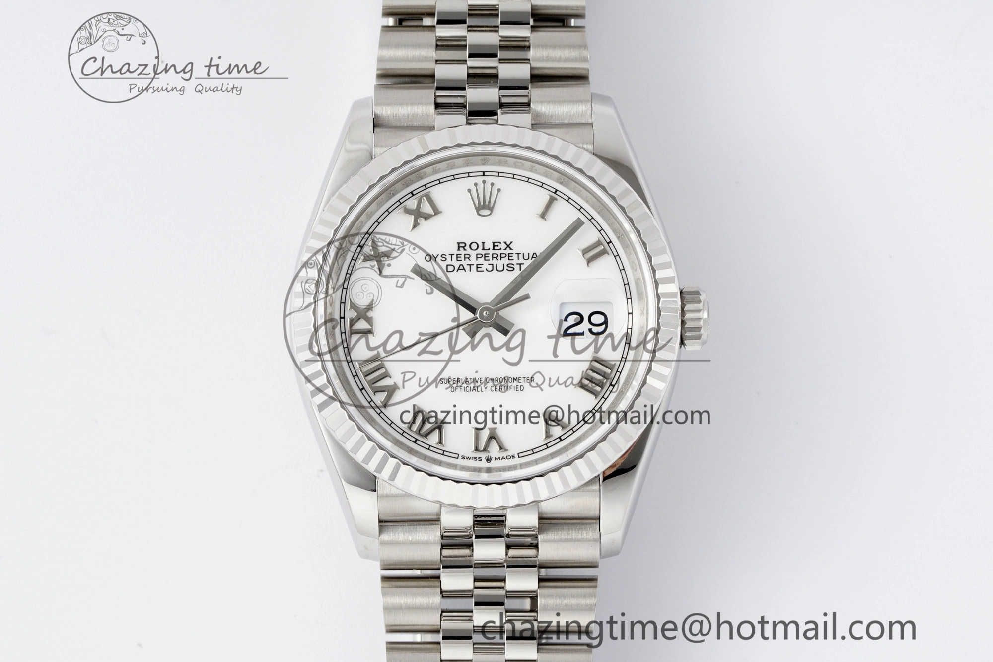 Durable DateJust 36 SS 116234 VSF 1:1 Best Edition 904L Steel White Roman Dial on Jubilee Bracelet VS 2087