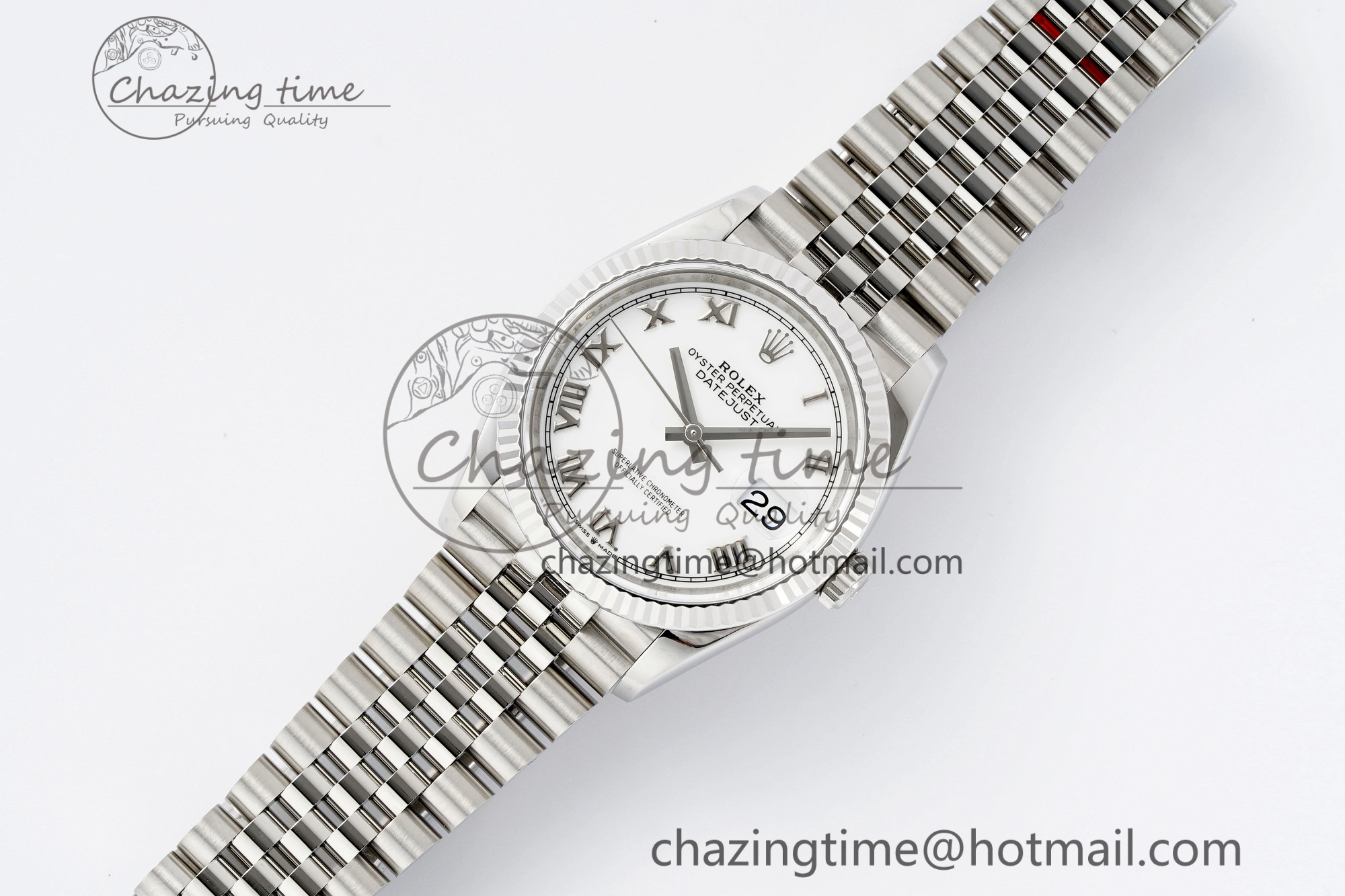 Durable DateJust 36 SS 116234 VSF 1:1 Best Edition 904L Steel White Roman Dial on Jubilee Bracelet VS 2087