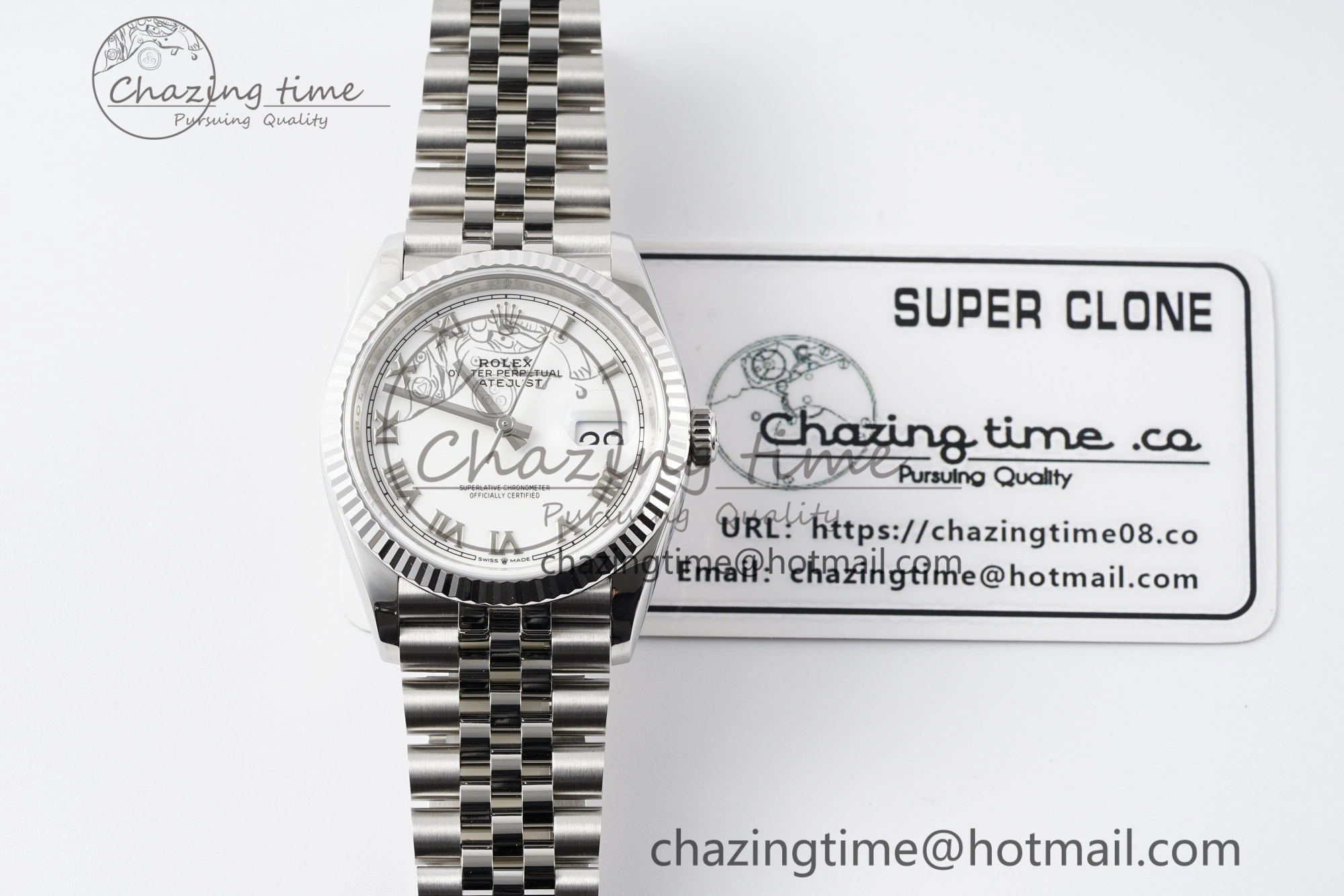 Durable DateJust 36 SS 116234 VSF 1:1 Best Edition 904L Steel White Roman Dial on Jubilee Bracelet VS 2087