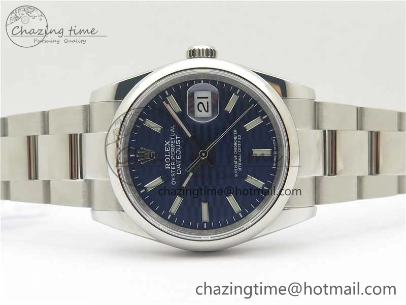 Seasonal DateJust 36 SS 126200 BP Maker 1:1 Best Edition Blue Dial on Oyster Bracelet 2537